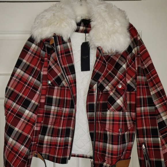 NWT - Rag & Bone "Red Multi Etiene Jacket" sz. L - Picture 2 of 9